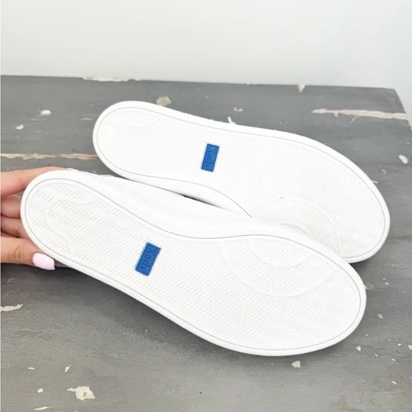 Keds - Women’s White Ace Seas Leather Sneakers - Size 8.5 shoe - Picture 7 of 9